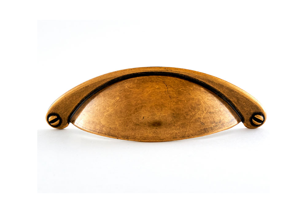 Ручки мебельные Ручка-ракушка 203 м.ц.64 мм замак античная бронза RQ203Z.064BA