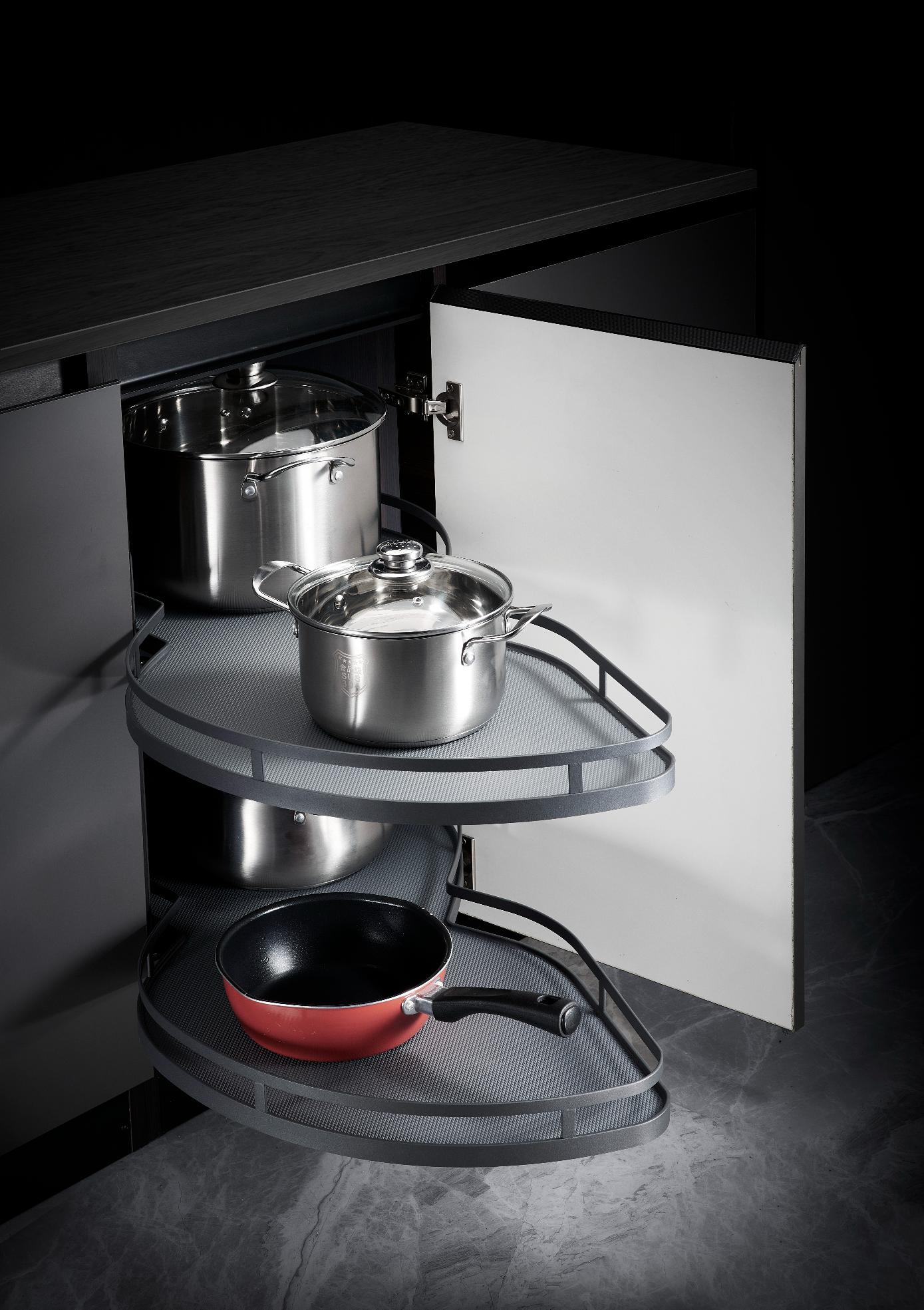 Выдвижные угловые механизмы Механизм выдвижной в угл. базу с доводчиком регулируемый левый 1000мм S111L.1000GR