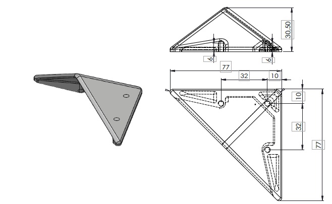 Ручки мебельные Ручка Eureka 1537 м.р.32мм, покрытие titanium grey 1704 1537/1704