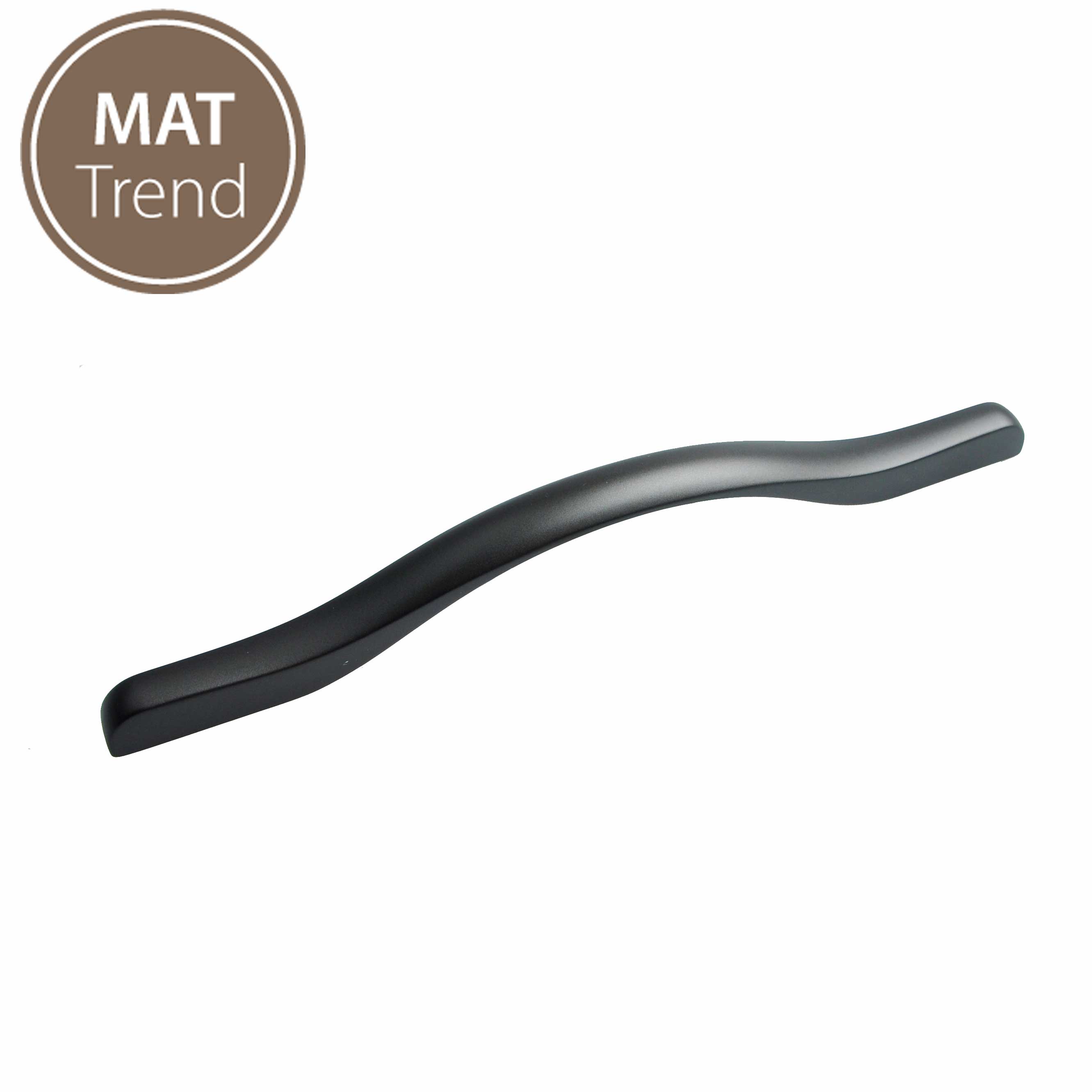 Ручки мебельные Мебельная ручка Eureka 1473 м.р.160/192, покрытие anthrazit 3005 1473/3005