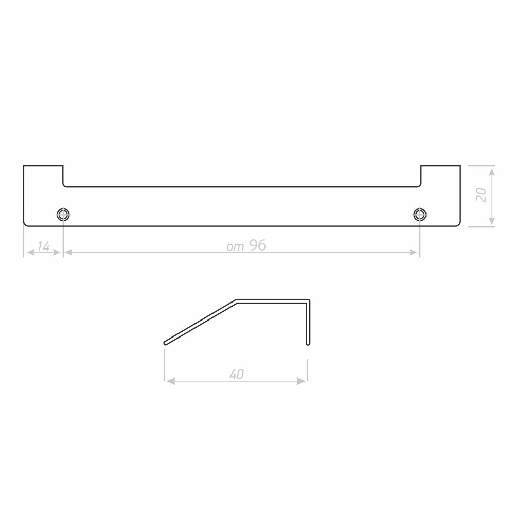 Ручки мебельные PROLINE 10
