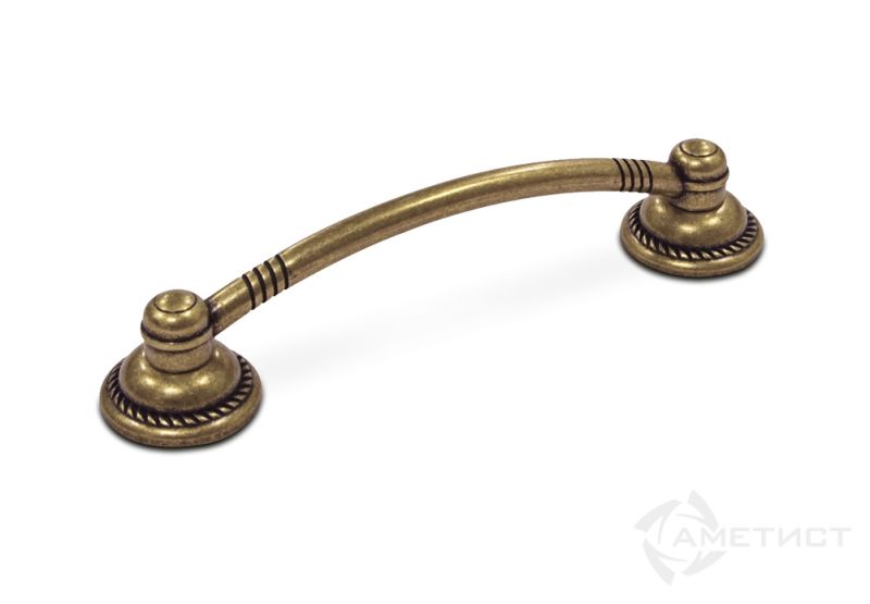 Ручки мебельные Ручка мебельная 151 м.ц.96мм замак античная бронза RT151Z.096BA