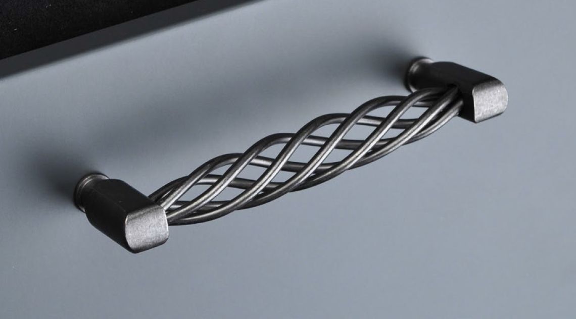 Ручки мебельные Ручка мебельная JET 188 м.ц. 128мм  состаренное серебро RQ188S.128SA99