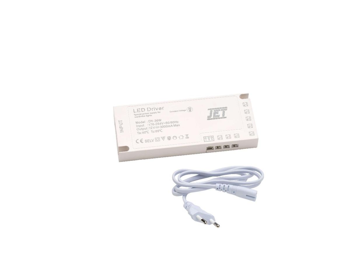 Драйвер 233 для светодиодных лент/светильников 12V 36W D233.12.001