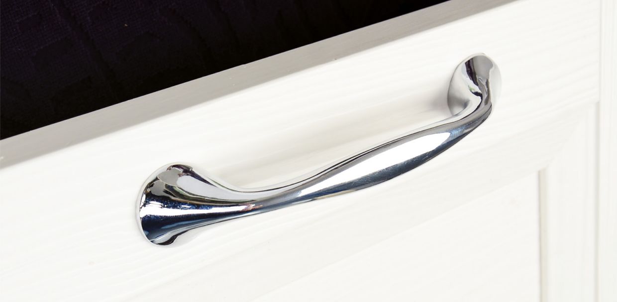 Ручки мебельные Ручка мебельная 161 м.ц. 128мм замак  хром RQ161Z.128CP