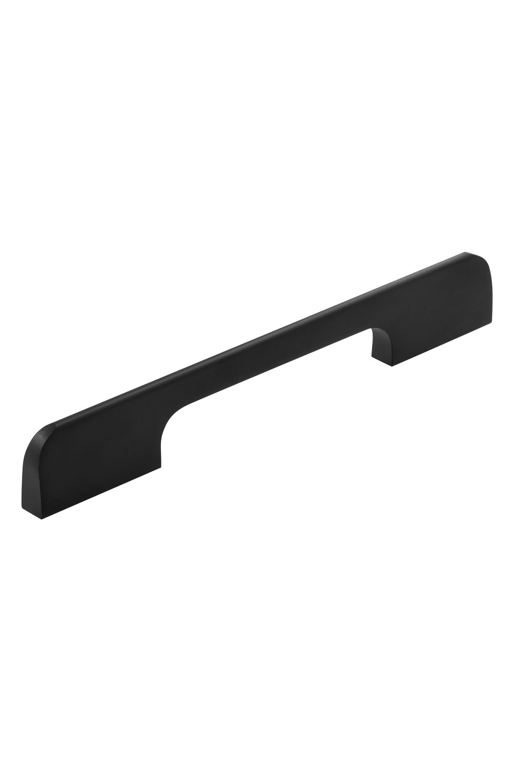 Ручка 611 мебельная накладная м.ц.160мм L 176мм,алюминий черный мат. R611A.176BLQ