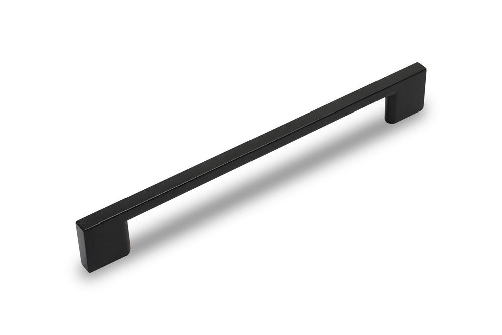 Ручки мебельные Ручка мебельная JET м.ц.128 мм замак матовый черный RZ288Z.128BL