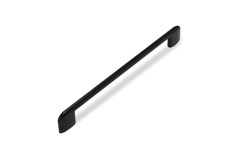Ручки мебельные Ручка мебельная 287 м.ц.192 мм замак матовый черный RZ287Z.192BL