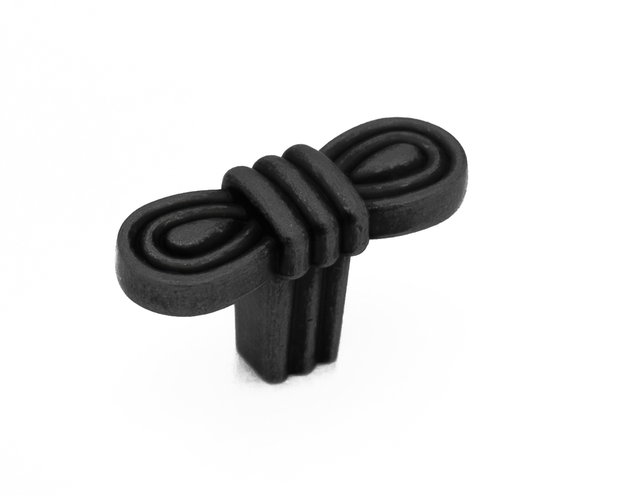 Ручки мебельные Ручка-кнопка 179 замак черная матовая RLG179Z.021BL