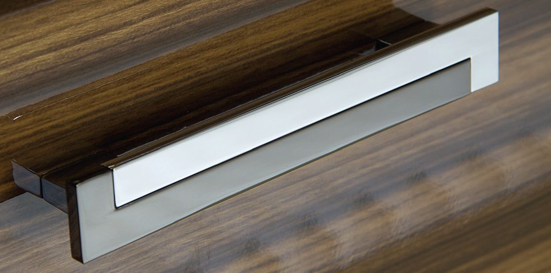 Ручки мебельные Ручка Eureka 1373м.ц.128-160 никель/хром 1373 5А/1А.99