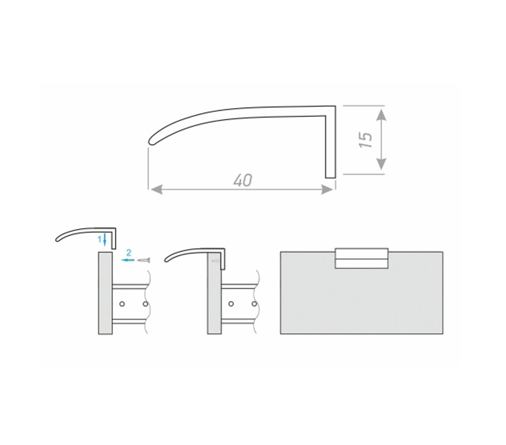 Ручки мебельные PROLINE 8