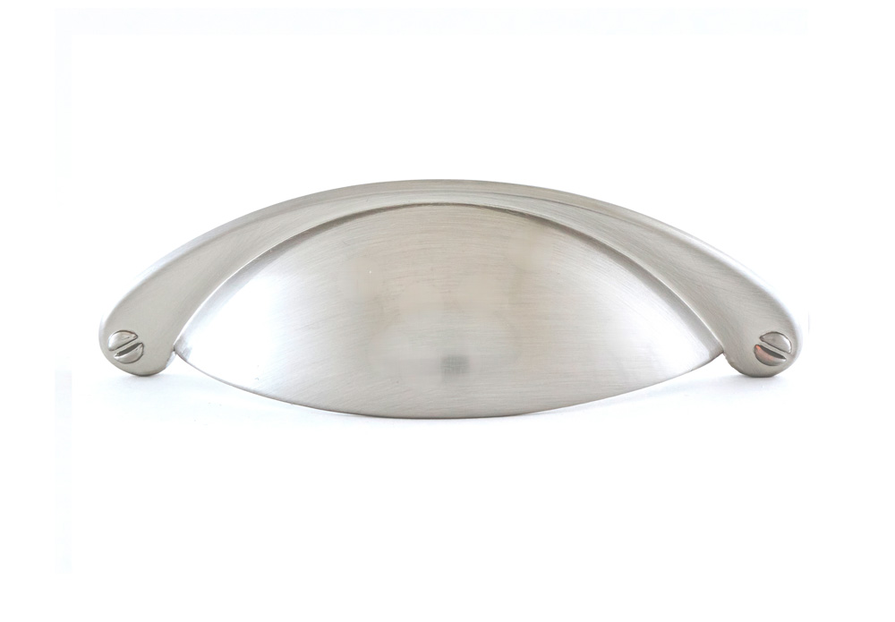 Ручки мебельные Ручка-ракушка 203 м.ц.64 мм замак брашированный никель RQ203Z.064NN