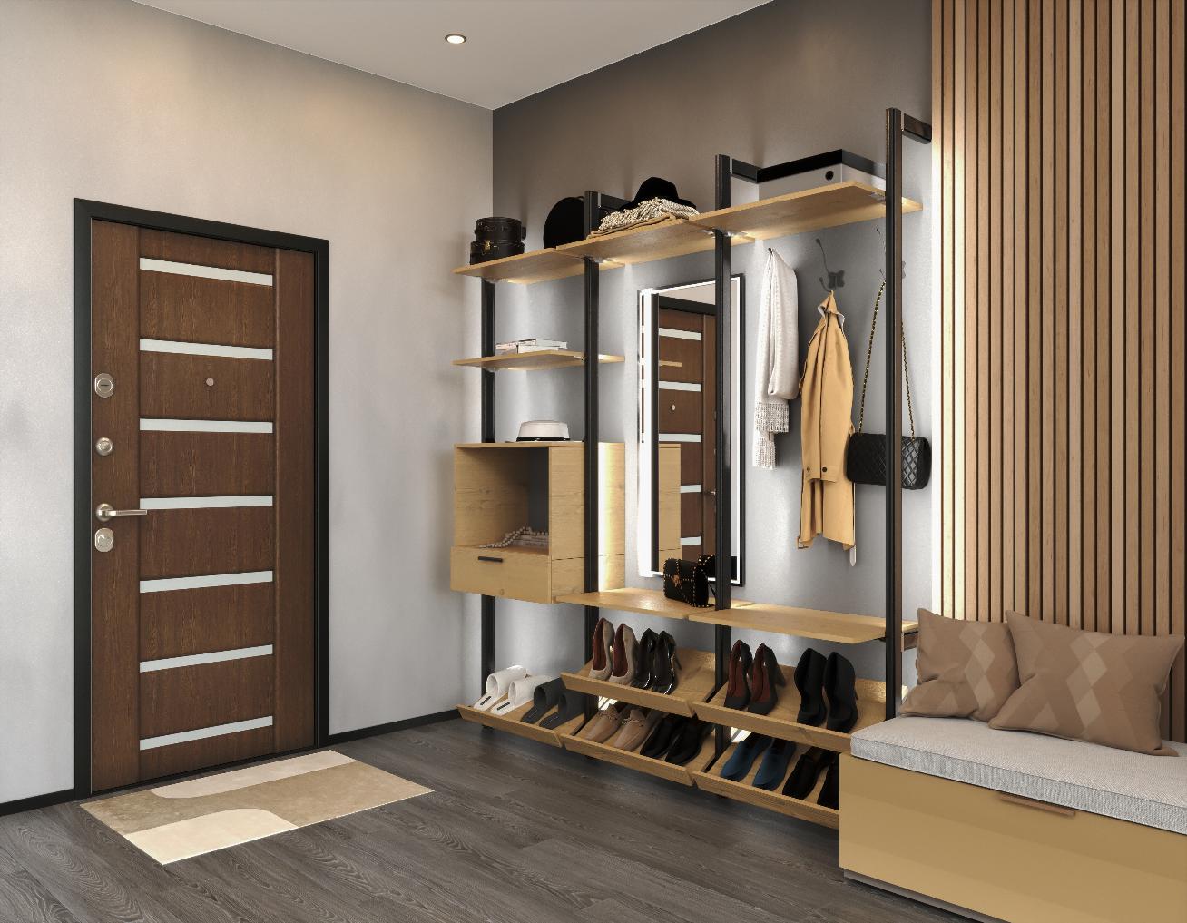 Стеллажная система STILOS Алюминиевый профиль Stilos L3000, цвет золото light AI541L3000GPL