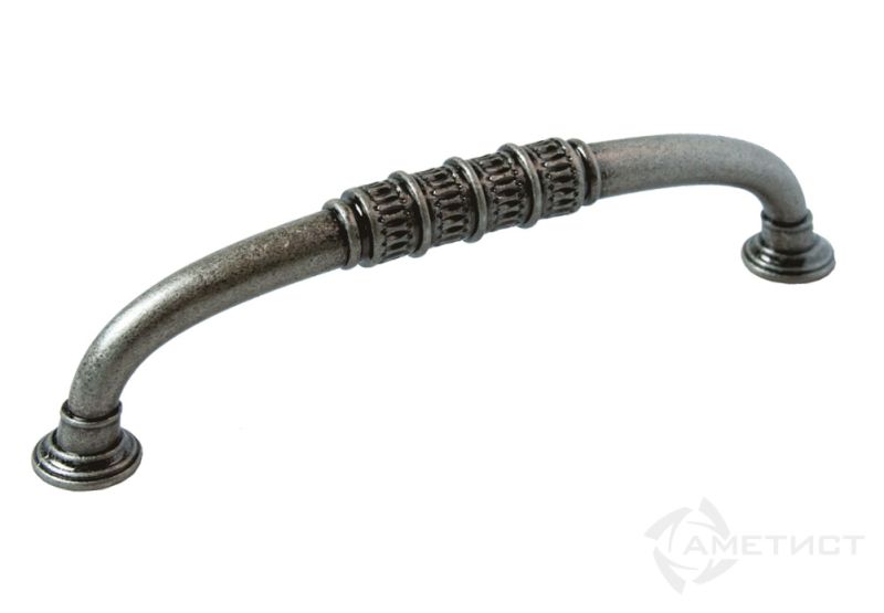 Ручки мебельные Ручка мебельная 192 м.ц.128мм замак ант.серебро RZ192Z.128SA