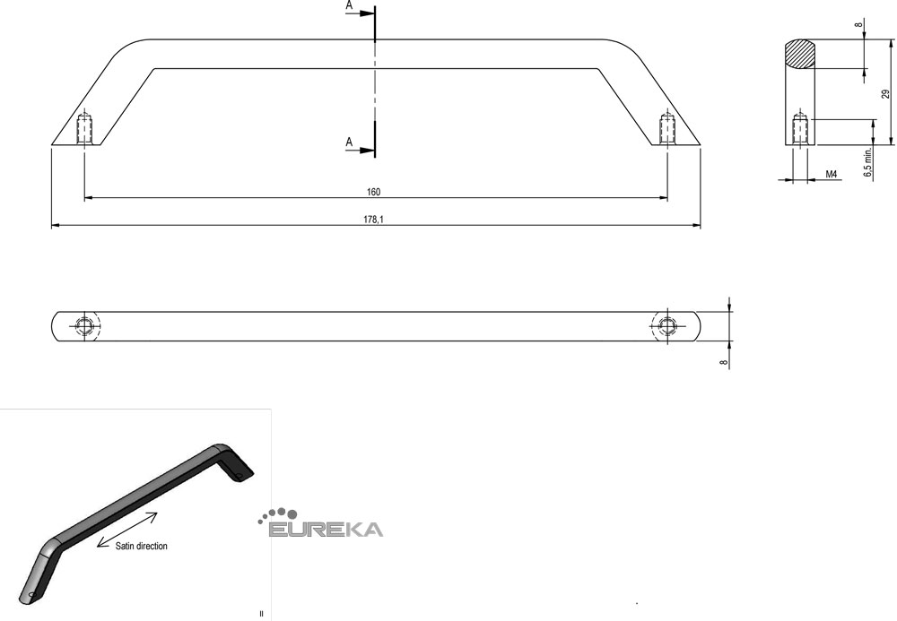 Ручки мебельные ARNO