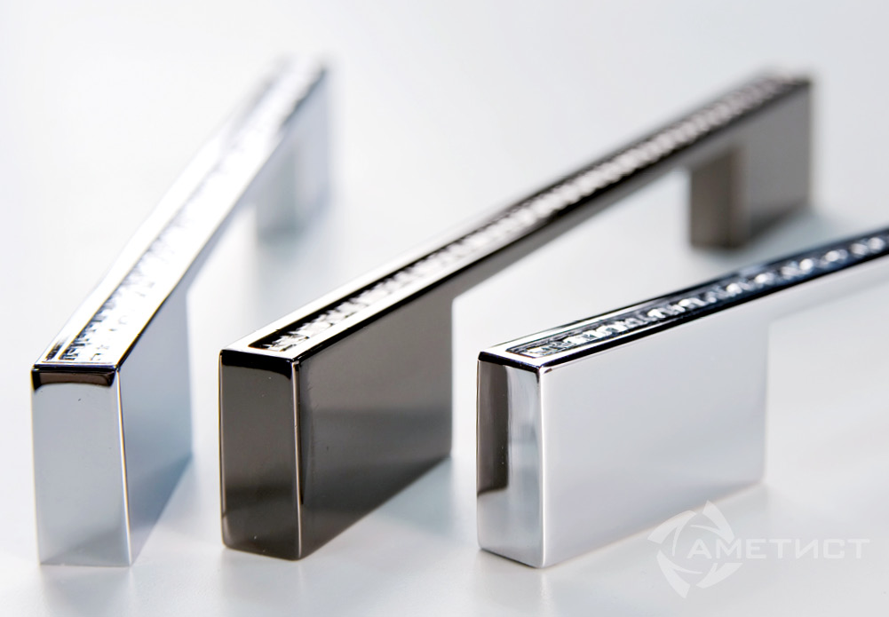 Ручки мебельные Ручка мебельная JET 131 м.ц.160/192мм замак черный никель RC131Z.192NP99