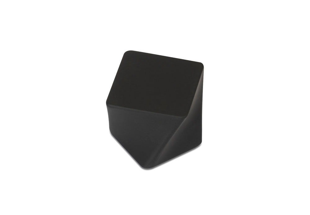 Ручки мебельные Ручка-кнопка G04, м.ц.24 черный матовый R04G.22BLI