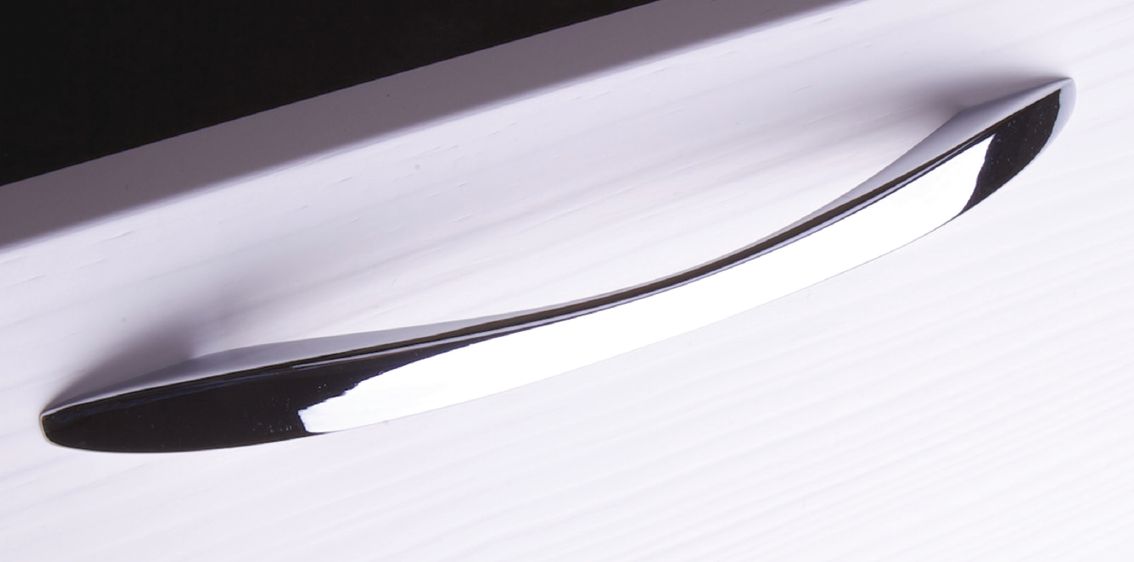 Ручки мебельные Ручка мебельная 155 м.ц. 160мм замак хром RC155Z.160CP