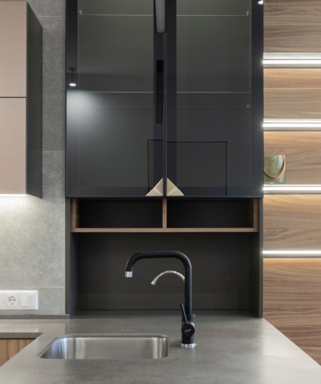 Ручки мебельные Ручка Eureka 1537 м.р.32мм, покрытие brown chocolate 1802 1537/1802