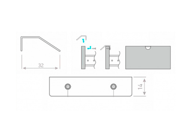 Ручки мебельные PROLINE 9