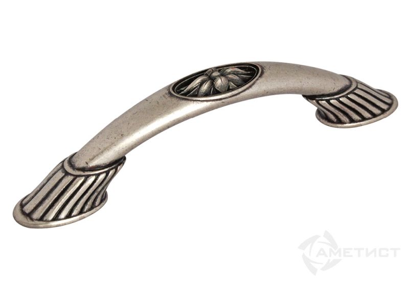 Ручки мебельные Ручка мебельная 191 м.ц.096мм замак ант.серебро RZ191Z.096SA