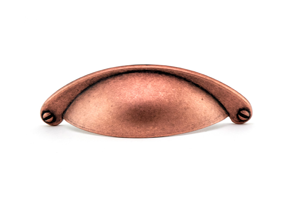 Ручки мебельные Ручка-ракушка 203 м.ц.64 мм замак брашир античная медь RQ203Z.064BC