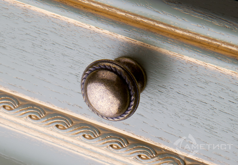 Ручки мебельные Ручка-кнопка 151 замак ант.бронза RH151Z.020BA