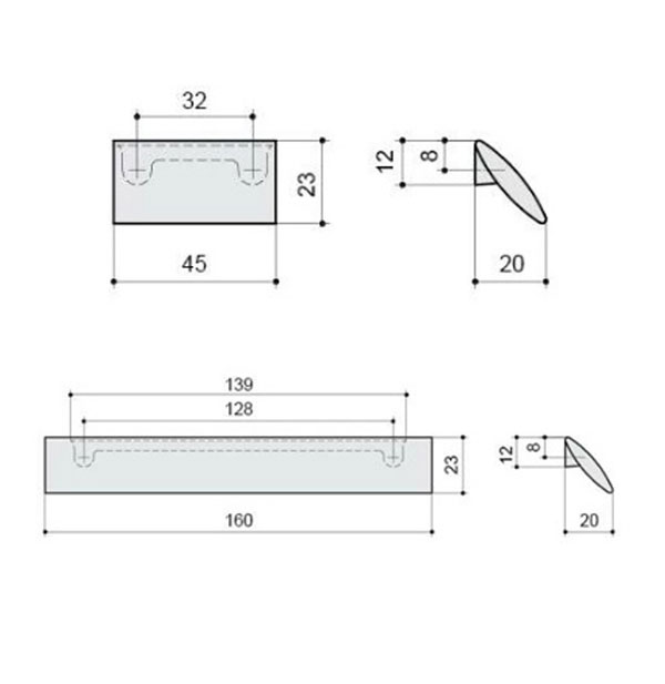 Ручки мебельные LINK