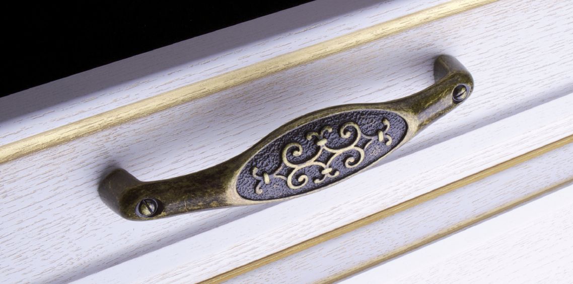 Ручки мебельные Ручка мебельная 124 м.ц.128мм замак ант.бронза RH124Z.128BA