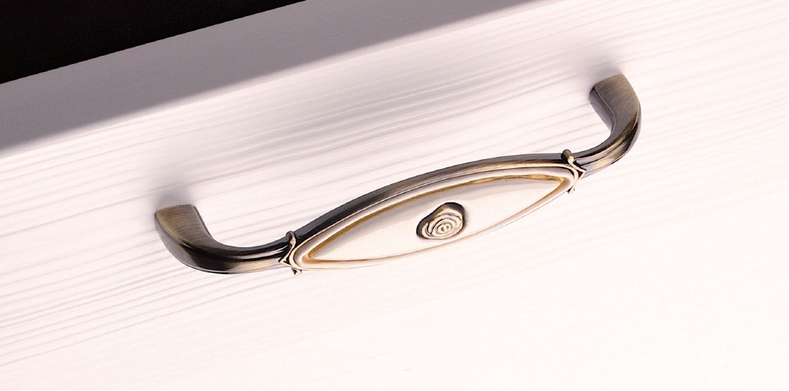 Ручки мебельные Ручка мебельная 280 м.ц.96мм замак/керамика бронза RH280J.096BP30