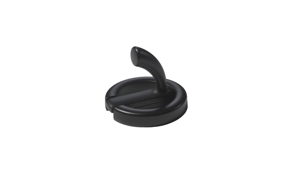 Крючки Крючок мебельный JET 217 однорожковый замак черный матовый C217Z.001BLLP99