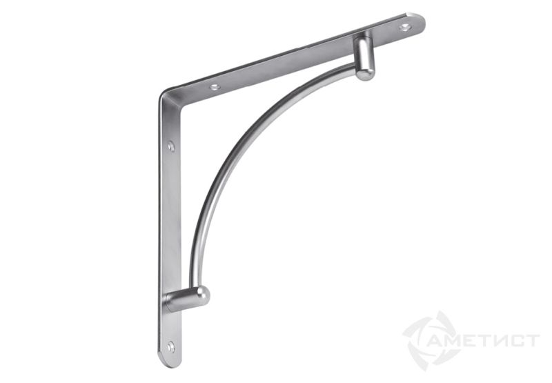 Полкодержатели Полкодержатель угловой 206W сталь хром PW206S.222CP