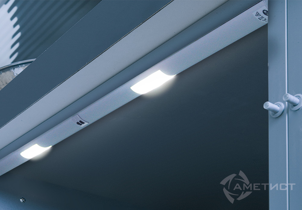 Мебельные светильники Светильник Miami Led L=863mm 4x3LEDs 4W 5000K 12V, анодированный алюминий 13500661200