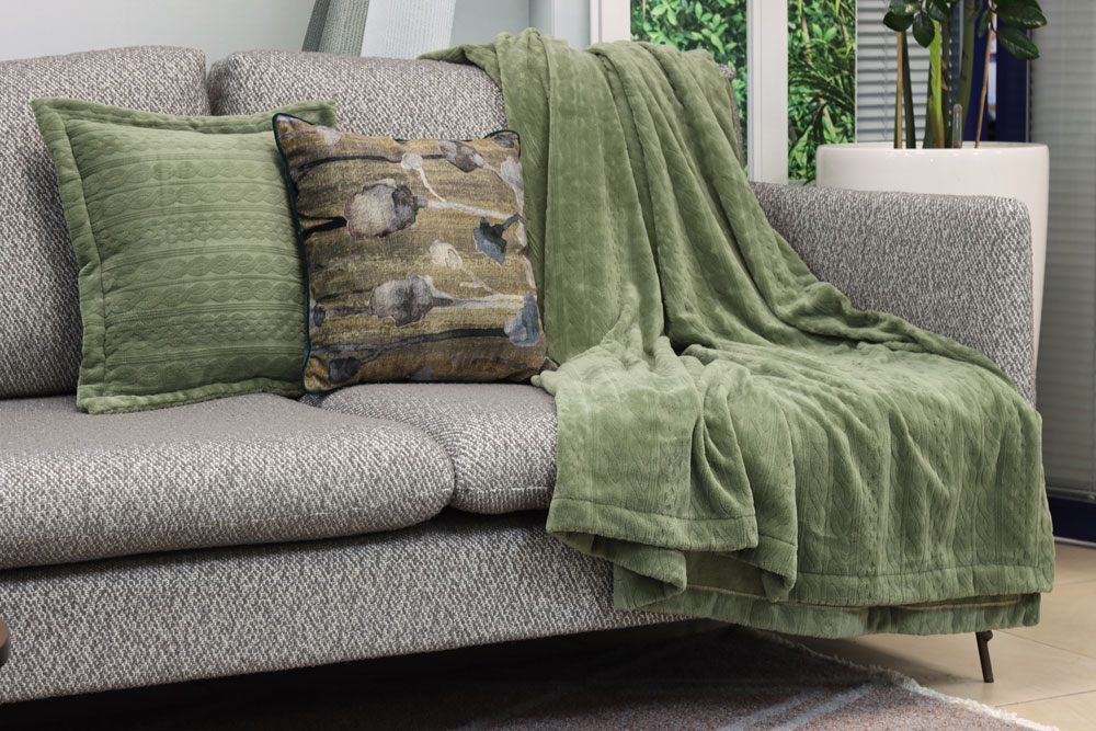 Плед FEDERICA olive 180х210