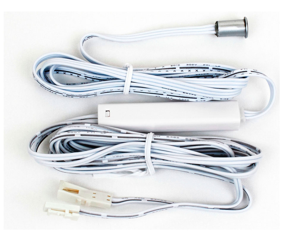 Мебельные светильники Выключатель инфракрасный  с включением/выключением от движения руки врезной, хром матовый LL914T.024MS