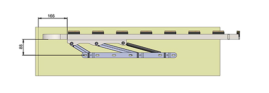 Ортопедические основания и механизмы подъема Мех. трансформации Механизм подъема кровати Летто VF (Ам)