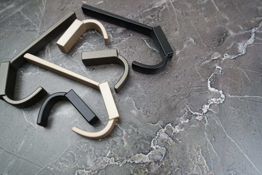 Крючки Крючок мебельный 235 однорожковый латте грей C235Z.001LG