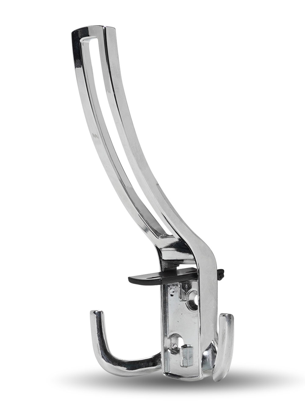 Крючки Крючок мебельный 397 трехрожковый замак хром черный RZ397Z.003CP.BL