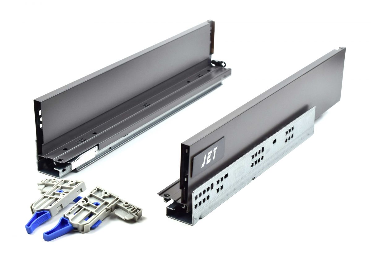 Ящик JETBOX ULTRA 220 PUSH OPEN H80мм L450мм, антрацит BR220A.450DG