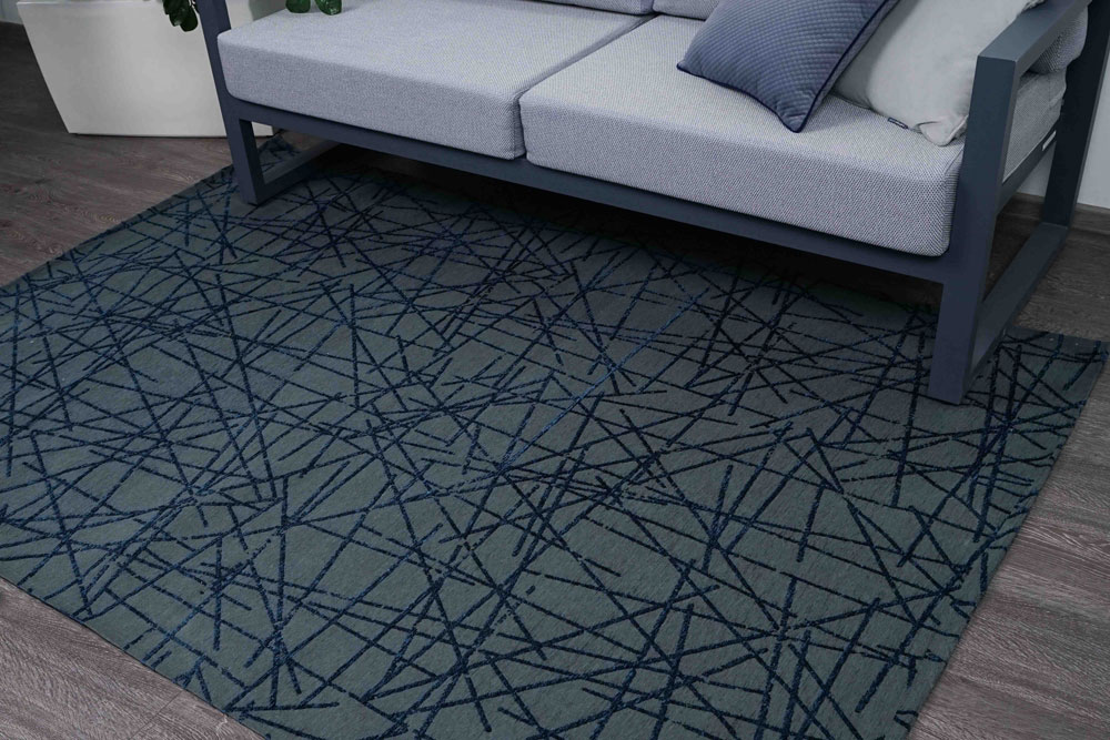 Ковры Ковер LINES blue 160x220