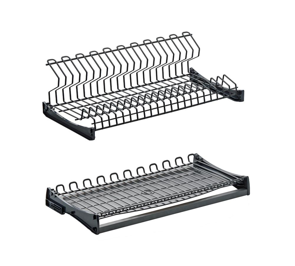 Комплект посудосушителя NOVA FLC L-профиль высокий, 1 поддон, 2 ур. с рамкой, модуль 800мм, антрацит S231A.800DGHS