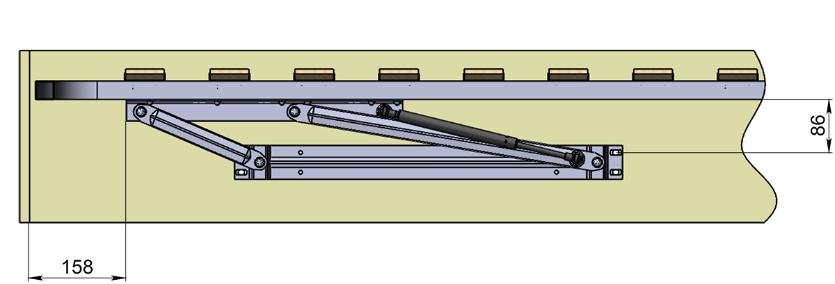 Ортопедические основания и механизмы подъема Механизм подъема кроватной рамы ФЕРРО