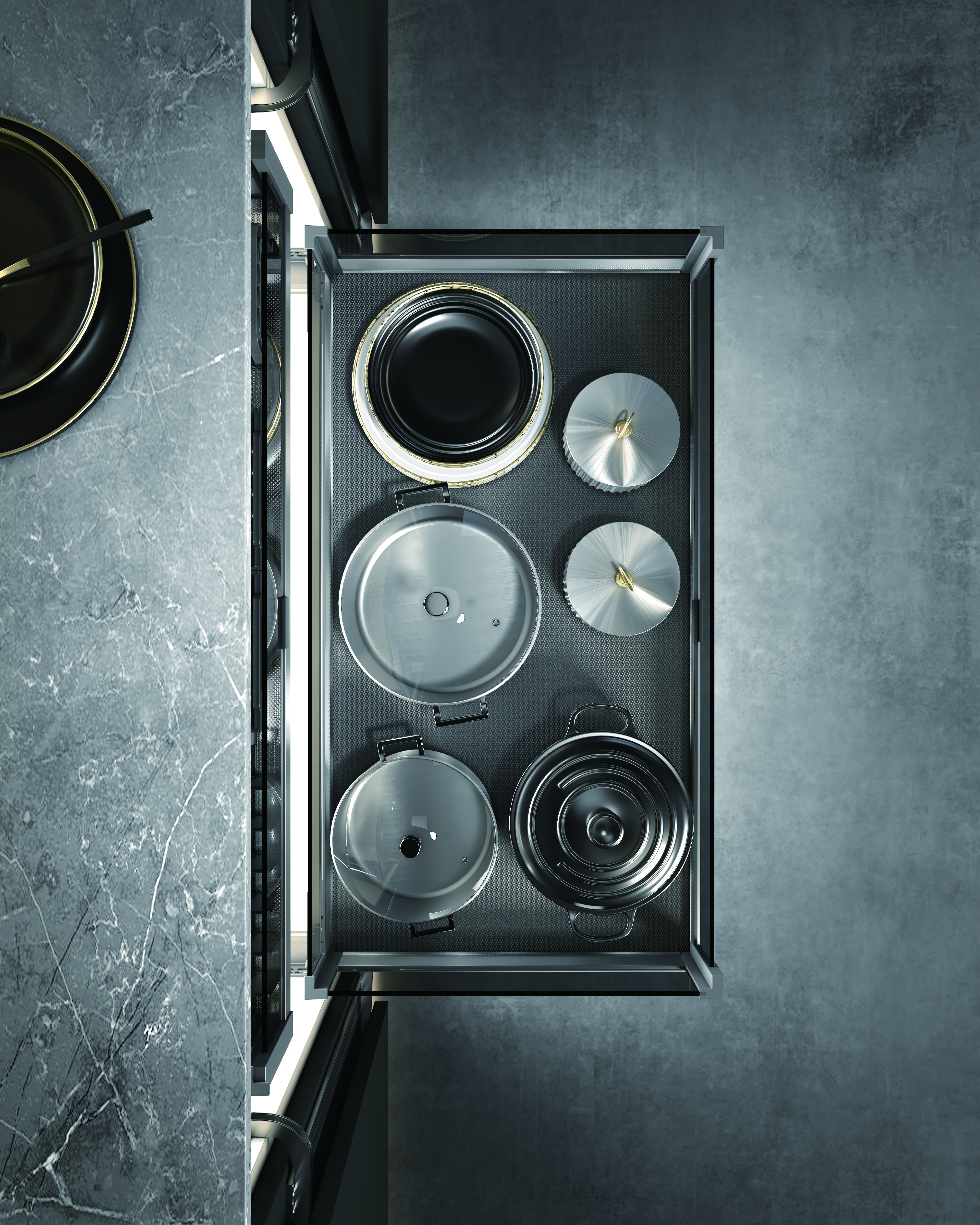 Выдвижные корзины для кухни Выдвижная корзина в нижнюю базу S100A