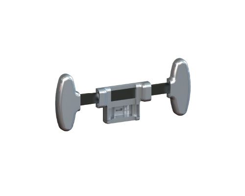 Стеллажная система STILOS Система Stilos 6098 (6074)  крепление VIBO L=216mm, алюминий