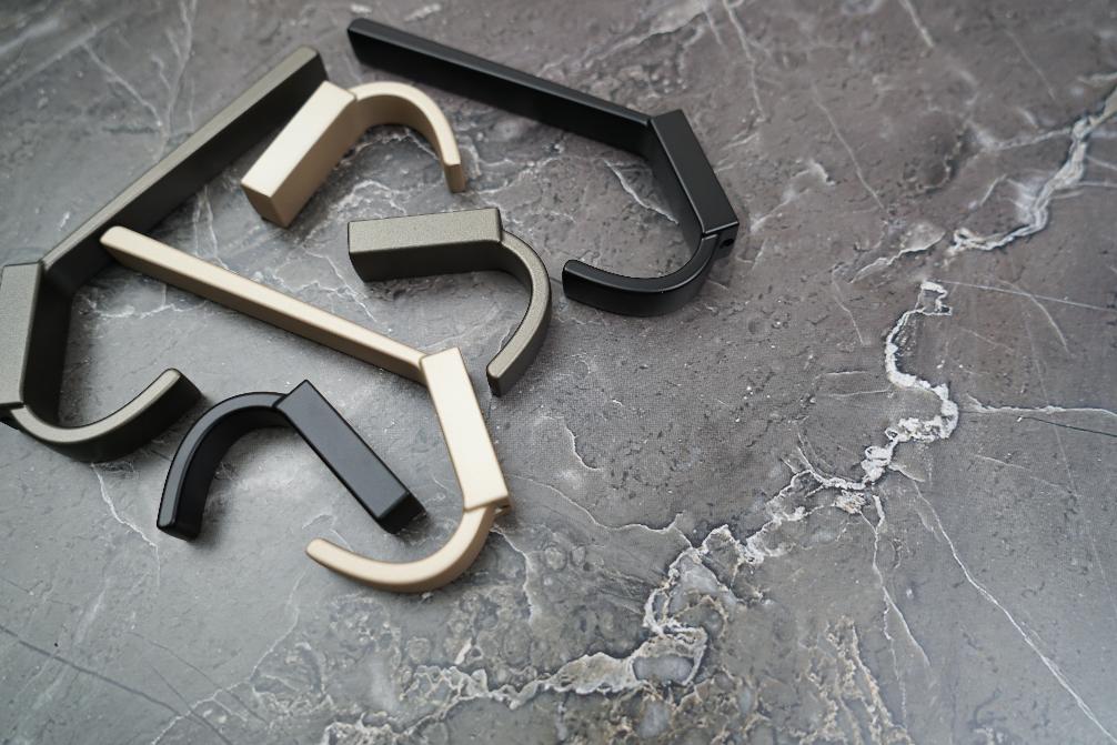 Крючки Крючок мебельный 236 двухрожковый латте грей C236Z.002LG