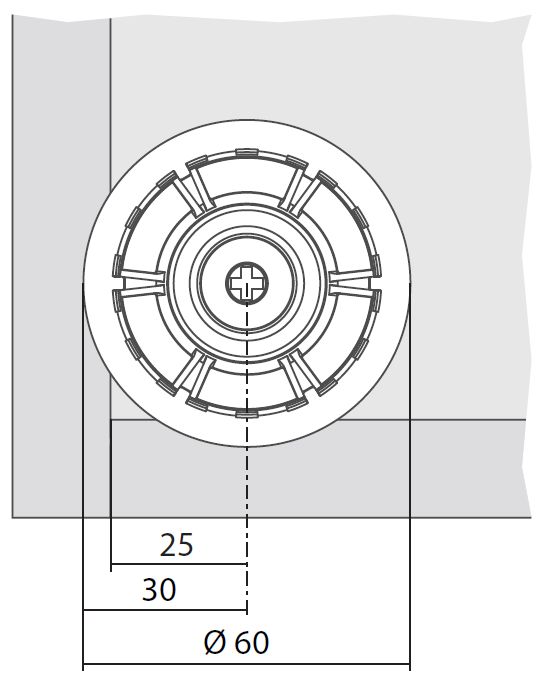 Опоры Опора мебельная 280R270 H100мм 280R27010SF
