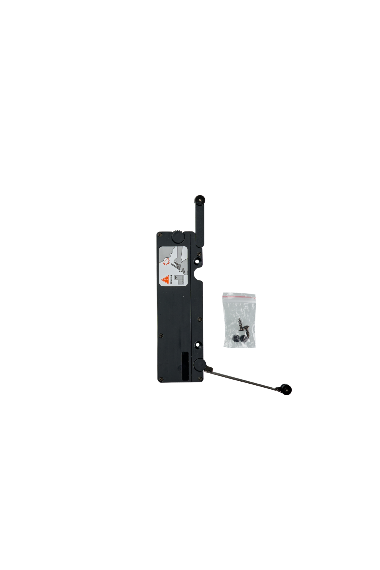 Системы отталкивания и амортизаторы Механизм открытия фасада от нажатия JET TOUCH Mini, стандартный, нагрузка до 7,5кг, чёрный M100L.7.5BL